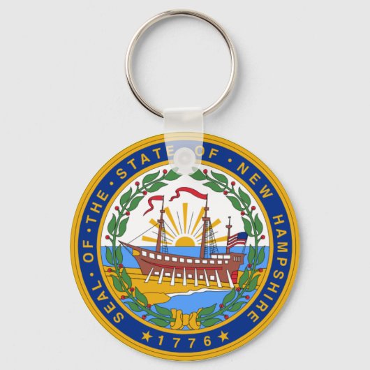 New Hampshire Seal Sleutelhanger (Voorkant)