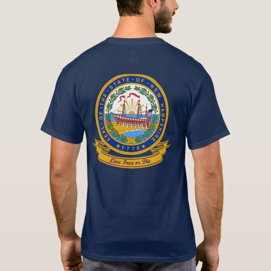 New Hampshire Seal T-shirt (Achterkant)