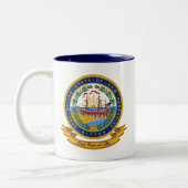 New Hampshire Seal Tweekleurige Koffiemok (Links)