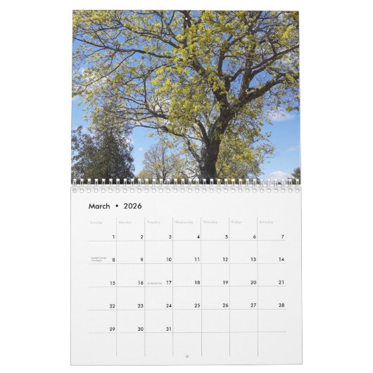 New Hampshire Seasons Calendar Kalender (Mar 2026)