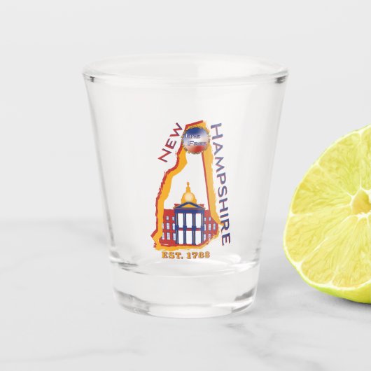 New Hampshire Shot Glass Glas (Voorkant)