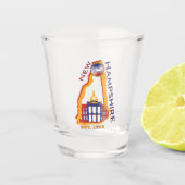 New Hampshire Shot Glass Shot Glas (Voorkant)