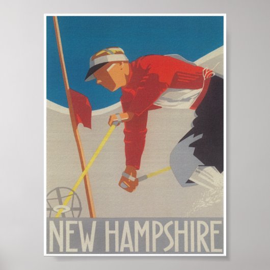 New Hampshire  Ski Travel Poster (Voorkant)