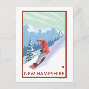 New Hampshire Snowboarder Scene Briefkaart