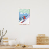 New Hampshire Snowboarder Scene Poster (Keuken)