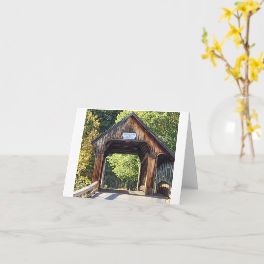 New Hampshire Sqaum rivierbrug Kaart (Gele Bloem)