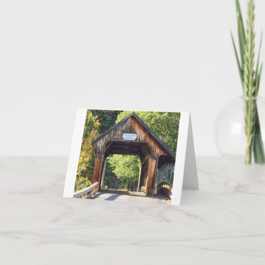 New Hampshire Sqaum rivierbrug Kaart (Voorkant)