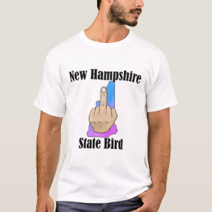 New Hampshire staat vogel t-shirt middelvinger