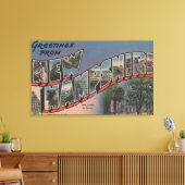 New Hampshire (Staatskapitaal/Bloem) Canvas Afdruk (Insitu (Woonkamer))