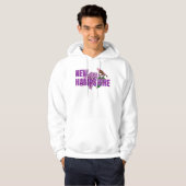 New Hampshire Staatsymbolen Paarse Vink & Seringen Hoodie (Voorkant volledig)