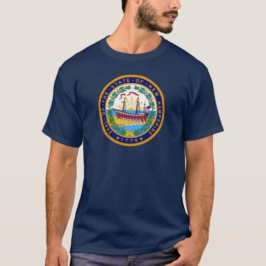 New Hampshire staatszegel T-shirt (Voorkant)