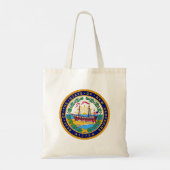 New Hampshire staatszegel Tote Bag (Achterkant)