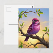 New Hampshire State Bird Purple Finch Briefkaart (Voorkant / Achterkant)