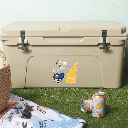 New Hampshire State, blad van Die Cut Stickers (Koeler)