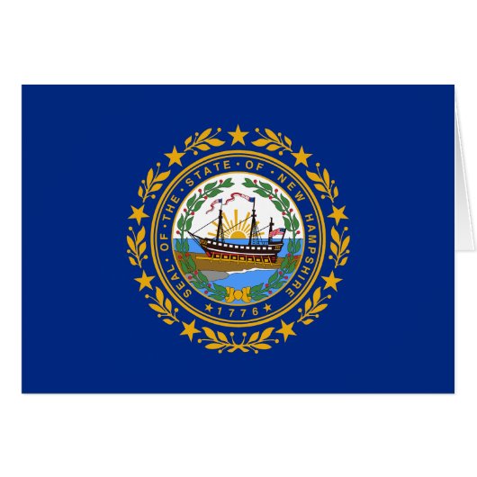 New Hampshire State Flag (Voorkant Horizontaal)