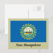 New Hampshire State Flag Briefkaart (Voorkant / Achterkant)