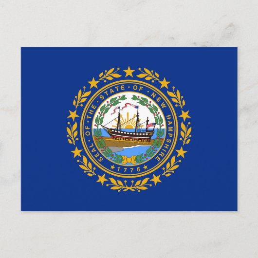 New Hampshire State Flag Briefkaart (Voorkant)