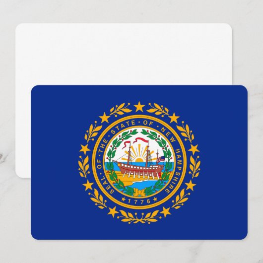 New Hampshire State Flag Design (Voorkant / Achterkant)