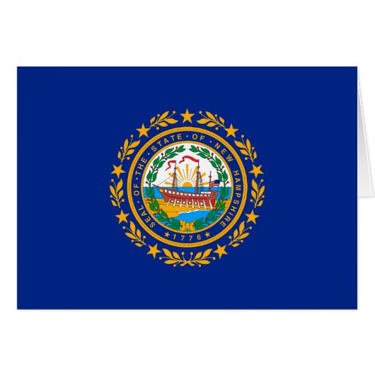 New Hampshire State Flag Design (Voorkant Horizontaal)