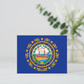 New Hampshire State Flag Design Briefkaart (Staand voorkant)