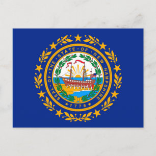 New Hampshire State Flag Design Briefkaart
