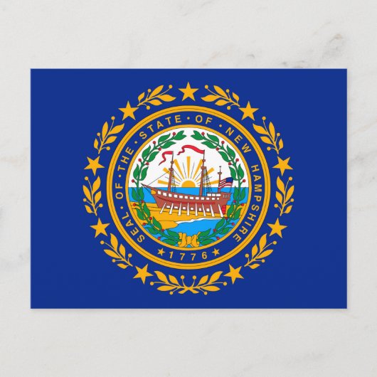 New Hampshire State Flag Design Briefkaart (Voorkant)