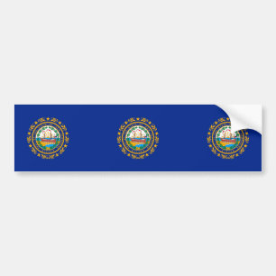 New Hampshire State Flag Design Bumpersticker
