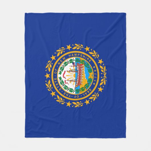 New Hampshire State Flag Design Fleece Deken (Voorkant)