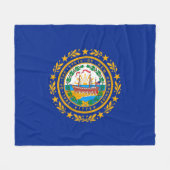New Hampshire State Flag Design Fleece Deken (Voorkant (Horizontaal))