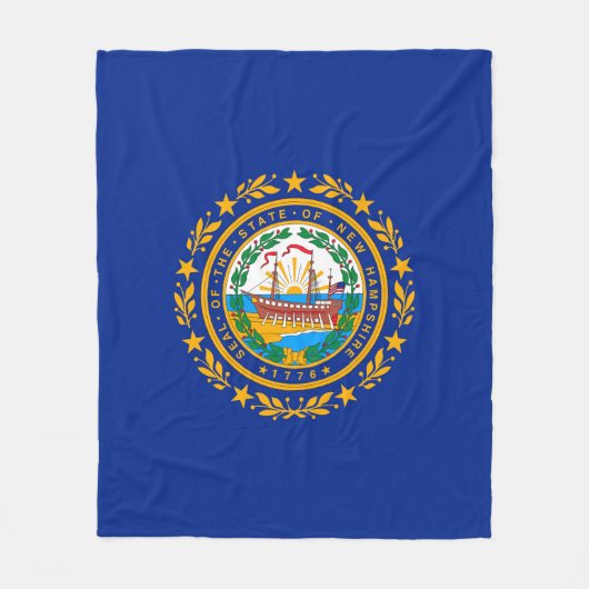 New Hampshire State Flag Design Fleece Deken (Voorkant)