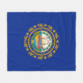 New Hampshire State Flag Design Fleece Deken (Voorkant (Horizontaal))