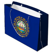 New Hampshire State Flag Design Large Cadeautasje (Achterkant Gekanteld)