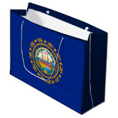 New Hampshire State Flag Design Large Cadeautasje (Voorkant Gekanteld)