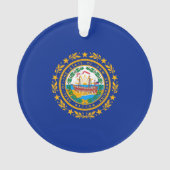 New Hampshire State Flag Design Ornament (voorkant)