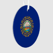 New Hampshire State Flag Design Ornament (voorkant)