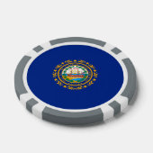 New Hampshire State Flag Design Poker Chips (Enkel)