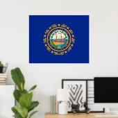 New Hampshire State Flag Design Poster (Thuiskantoor)