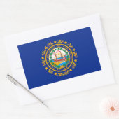 New Hampshire State Flag Design Rechthoekige Sticker (Envelop)