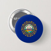 New Hampshire State Flag Design Ronde Button 5,7 Cm (Voorkant /achterkant)