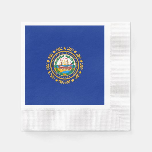 New Hampshire State Flag Design Servetten (Voorkant)