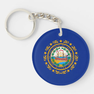 New Hampshire State Flag Design Sleutelhanger