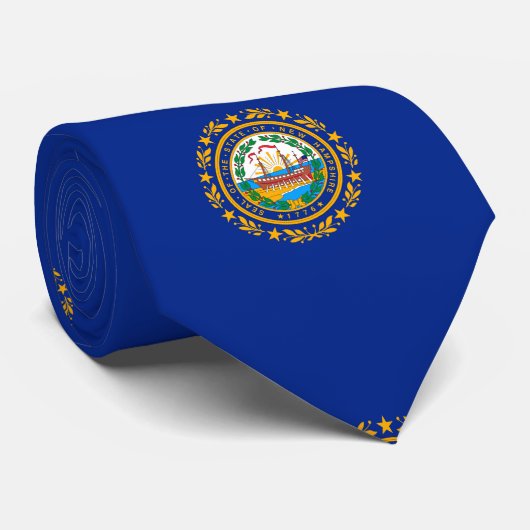 New Hampshire State Flag Design Stropdas (Opgerold)
