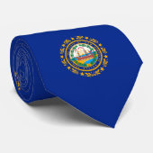 New Hampshire State Flag Design Stropdas (Opgerold)