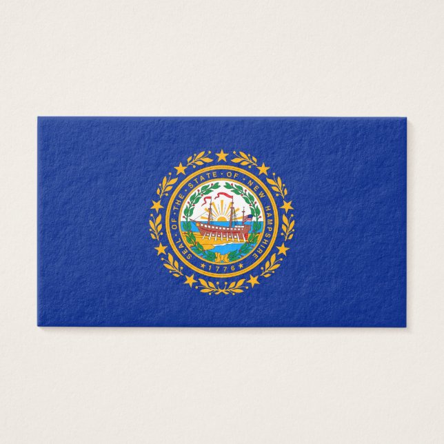 New Hampshire State Flag Design Visitekaartje (Voorkant)