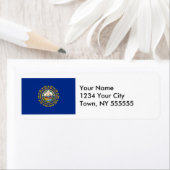 New Hampshire State Flag Etiket (Insitu)