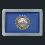 New Hampshire State Flag Gesp<br><div class="desc">Patriotic New Hampshire staatsvlag.</div>