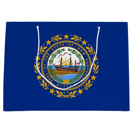 New Hampshire State Flag Groot Cadeauzakje (Voorkant)