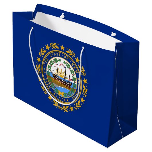 New Hampshire State Flag Groot Cadeauzakje (Achterkant Gekanteld)