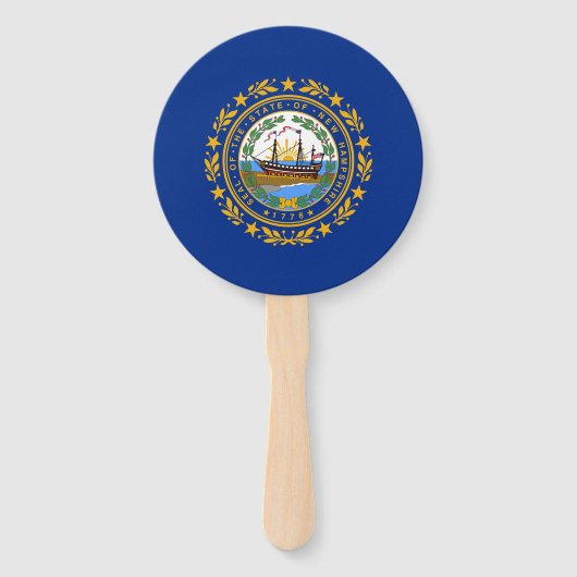 New Hampshire State Flag Handwaaier (Voorkant)