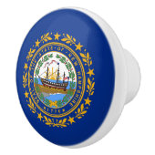 New Hampshire State Flag Keramische Knop (Rechts)